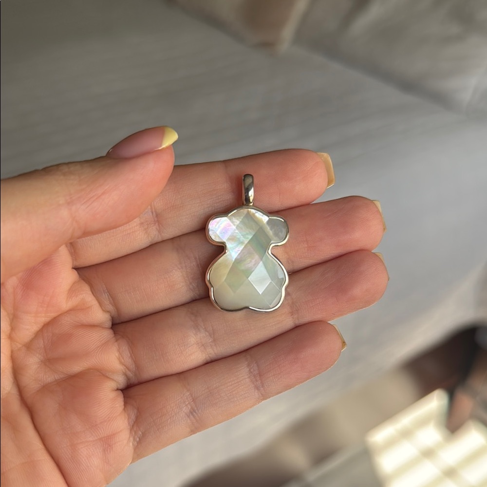 Medium silver Pendant with mother-of-pearl bear motif TOUS Icon Color